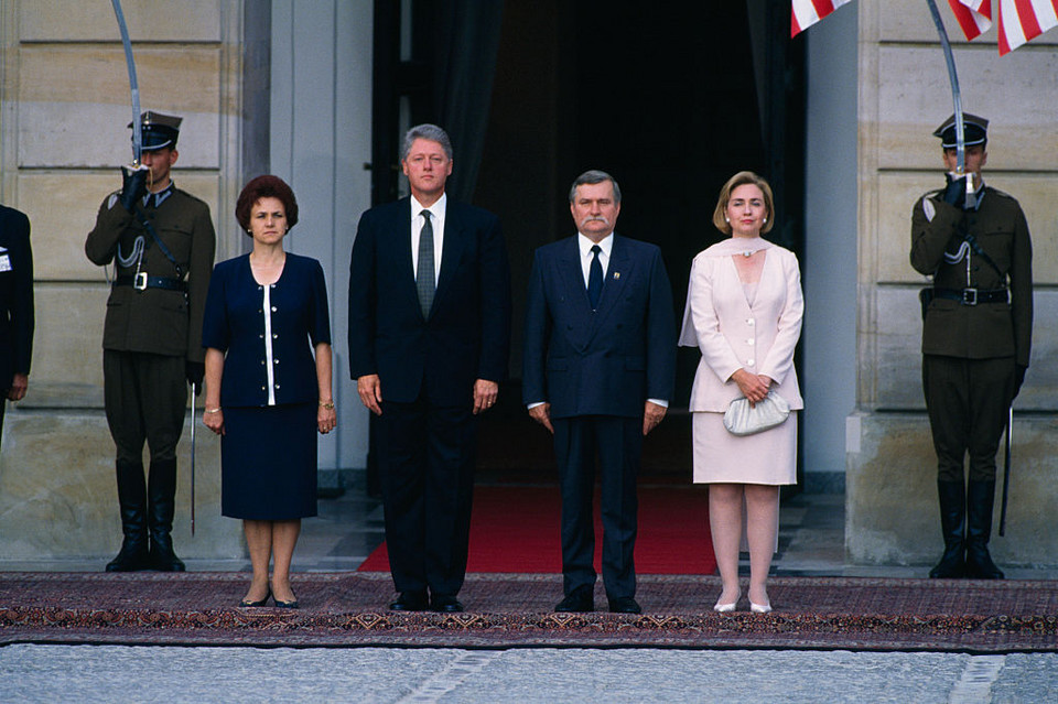 Spotkania polskich i amerykańskich prezydentów: Lech Wałęsa i Bill Clinton