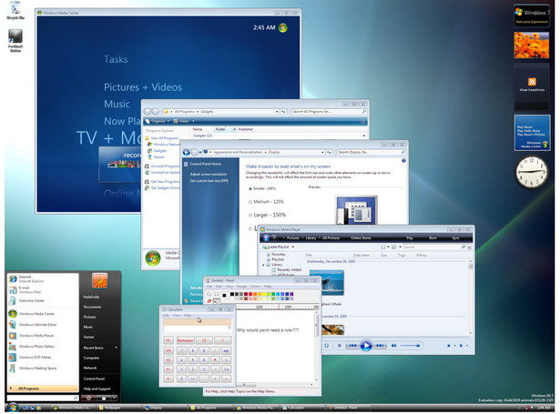 Sześć odsłon Windows 7