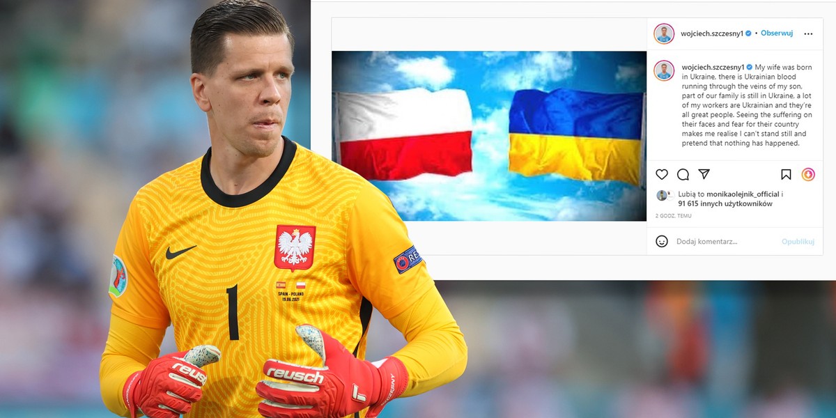 Wojciech Szczęsny, bramkarz reprezentacji Polski i Juventusu Turyn, zabrał głos w sprawie wojny w Ukrainie. 