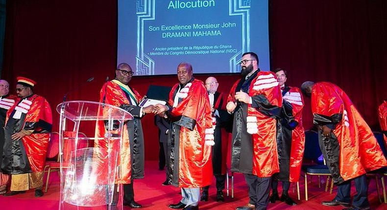 Lyon Business School confers doctorate degree on Mahama