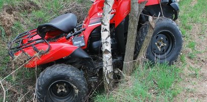 Wypadek dwójki dzieci na quadzie. Trafiły do szpitala