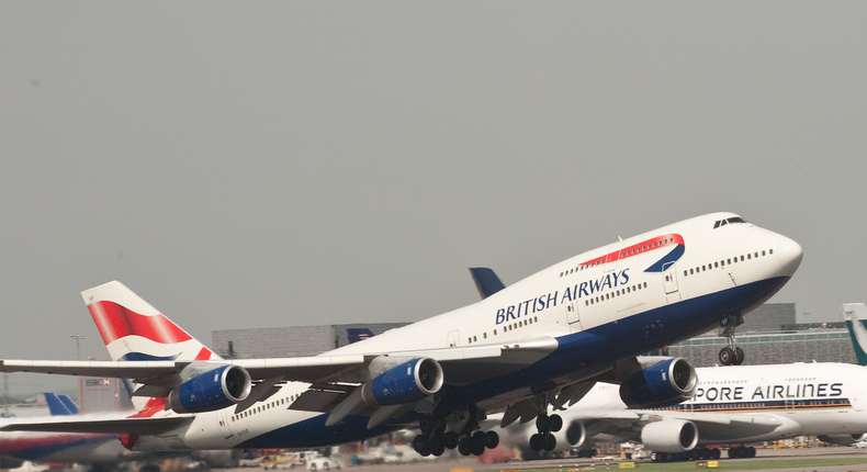 British Airways Boeing 747-400.