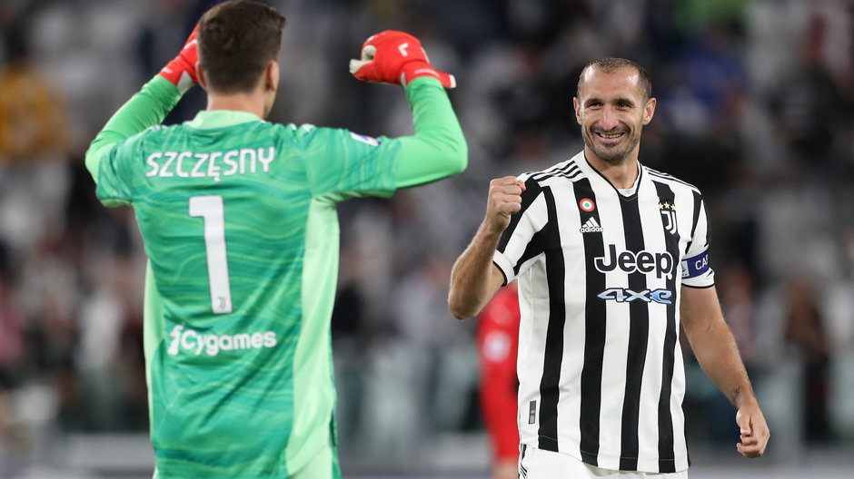 Wojciech Szczęsny i Giorgio Chiellini