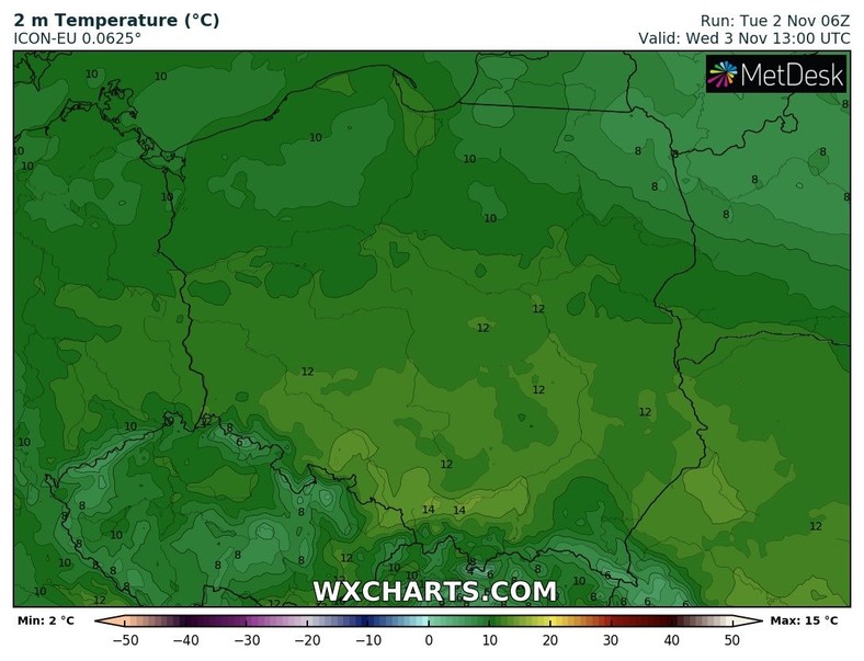 Temperatura nieco wzrośnie