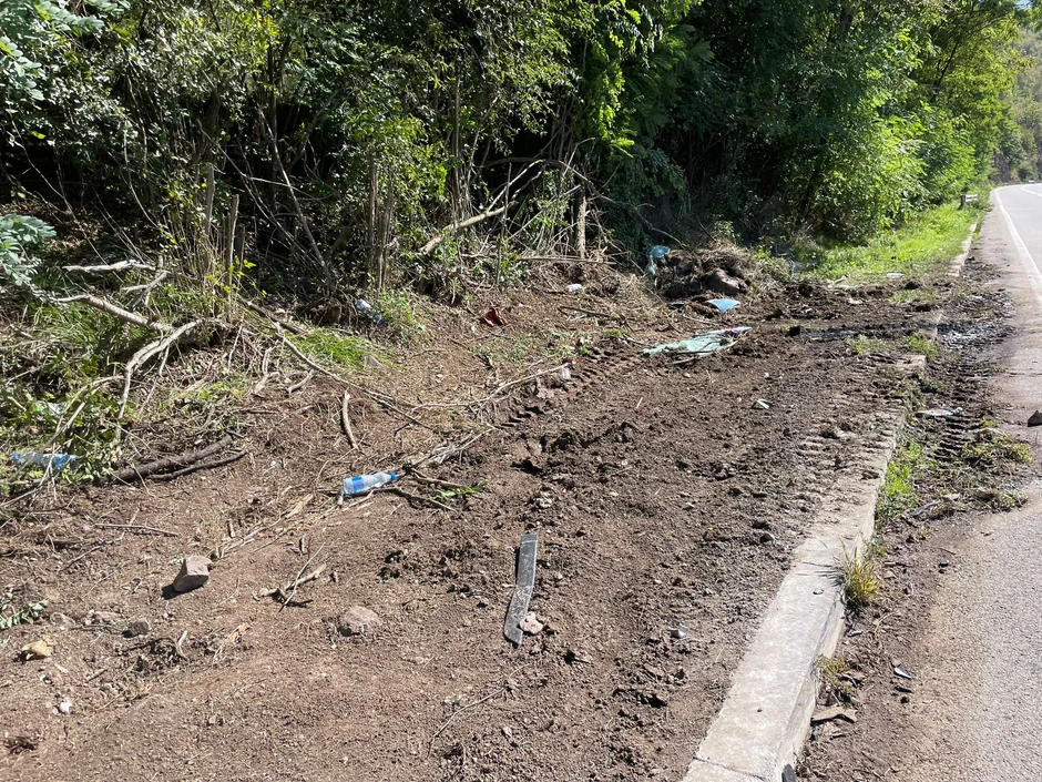 Mesto saobraćajne nesreće kod Ušća, Raška - Kraljevo