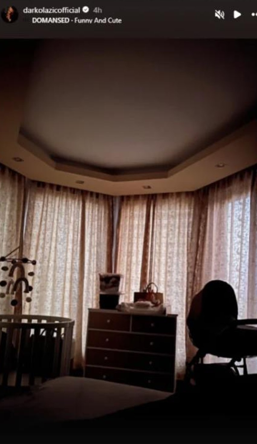 Darko Lazić pokazao sobu za bebu