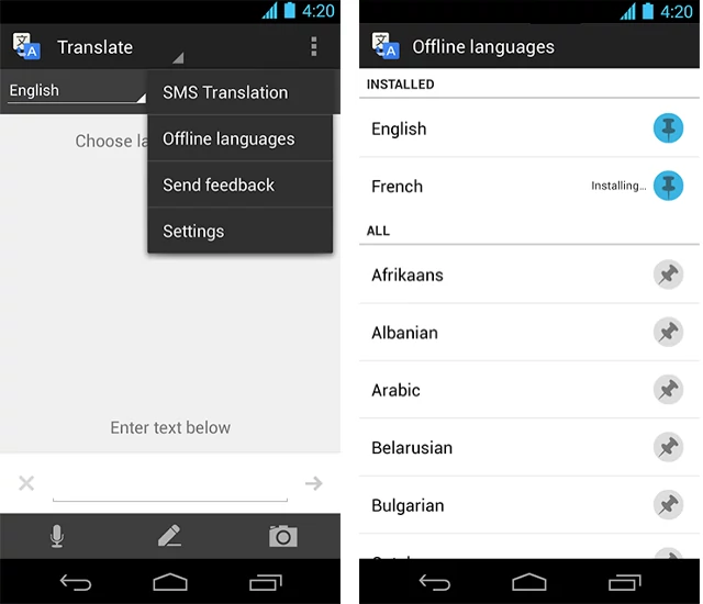 Tłumacz Google dla Androida z możliwością pracy offline