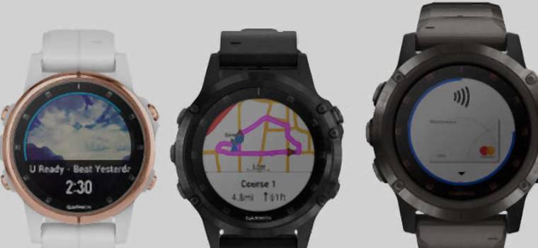Garmin prezentuje serię smartwatchów Fenix 5 Plus. Przydadzą się podczas górskich wycieczek