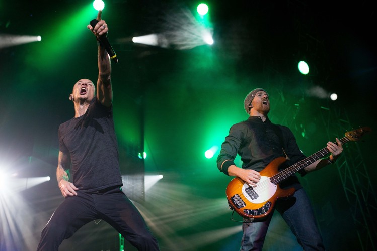 Chester Bennington i Dave Farrel we Wrocławiul