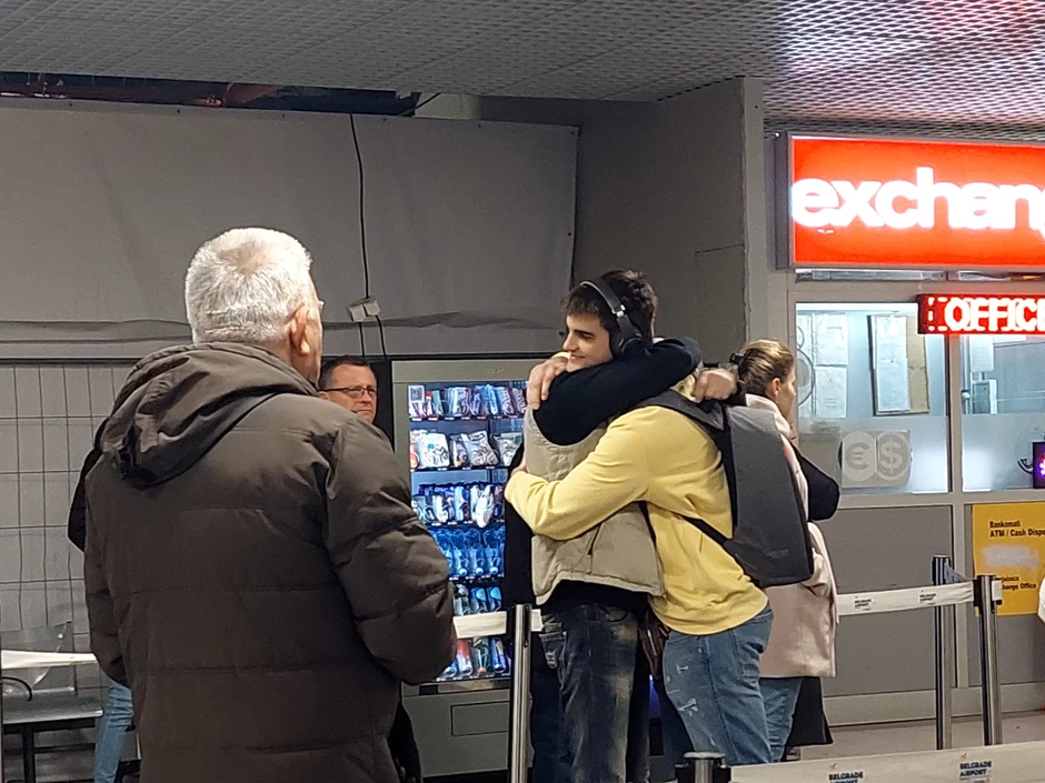 Čeda Jovanović sa sinom