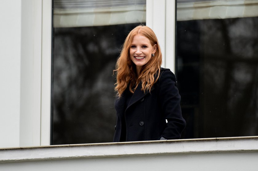 Jessica Chastain w warszawskim zoo