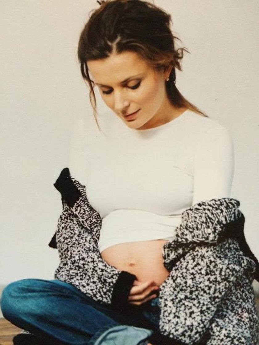 Halina Mlynkova w ciąży