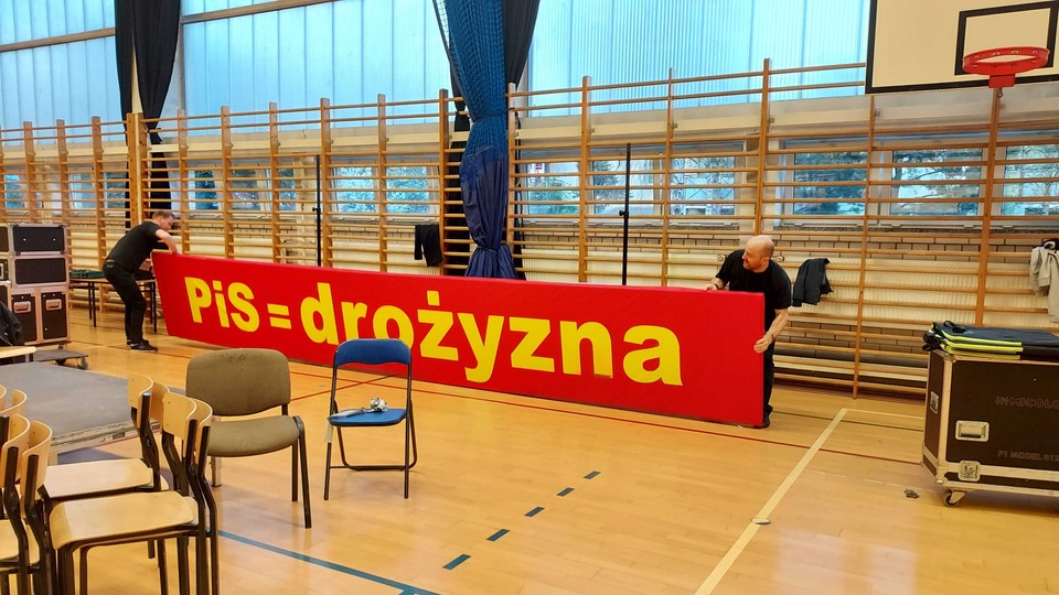 "Drożyzna" po spotkaniu z Tuskiem w Kleosinie