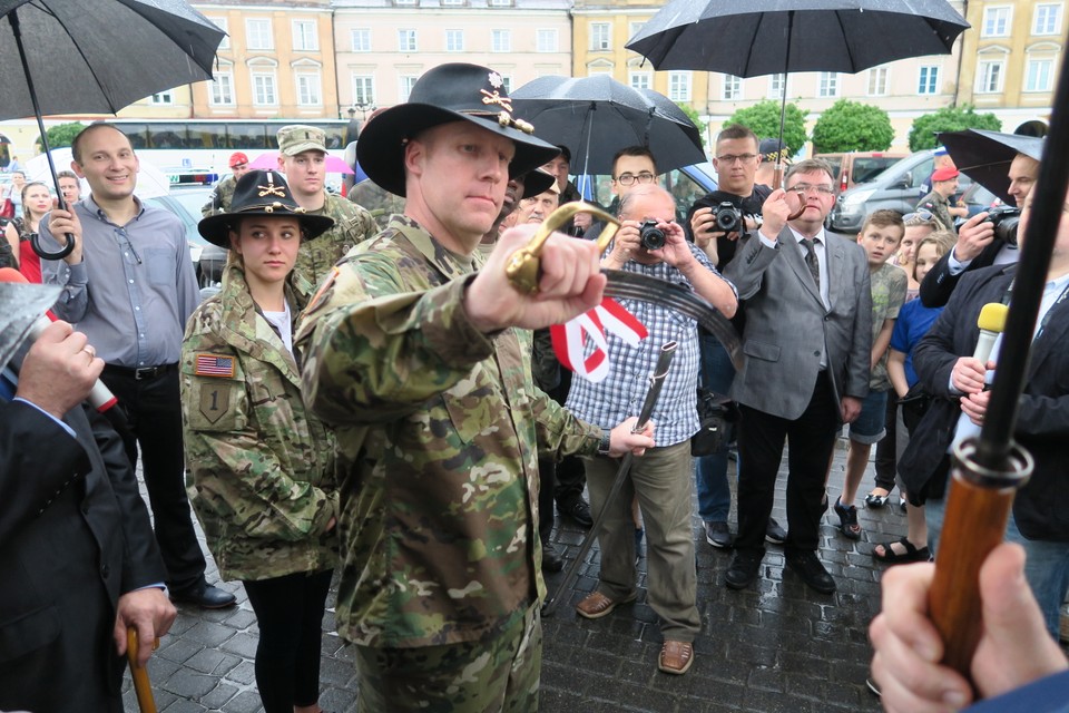 Amerykańscy żołnierze spotkali się z mieszkańcami Lublina