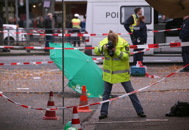 Miejsce, w którym napastnik zaatakował Henriette Reker