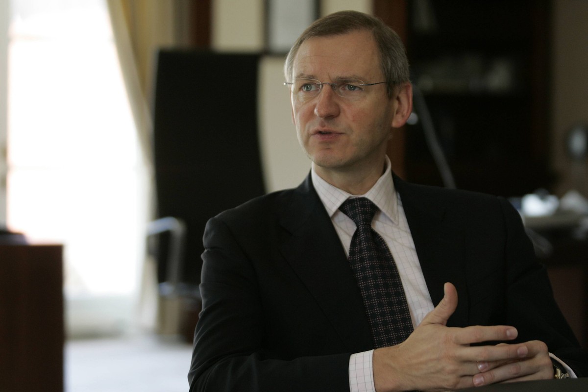 Mariusz Grendowicz, prezes Polskich Inwestycji Rozwojowych, były prezes zarządu BRE Banku, Warszawa, 20.08.2008. Fot. JERZY GUMOWSKI/AGENCJA GAZETA