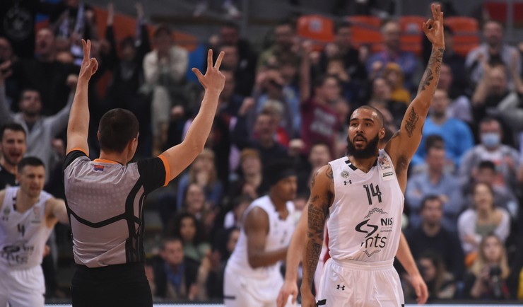 Detalj sa meča KK Partizan - FMP