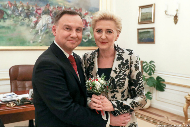 Andrzej Duda i Agata Kornhauser-Duda