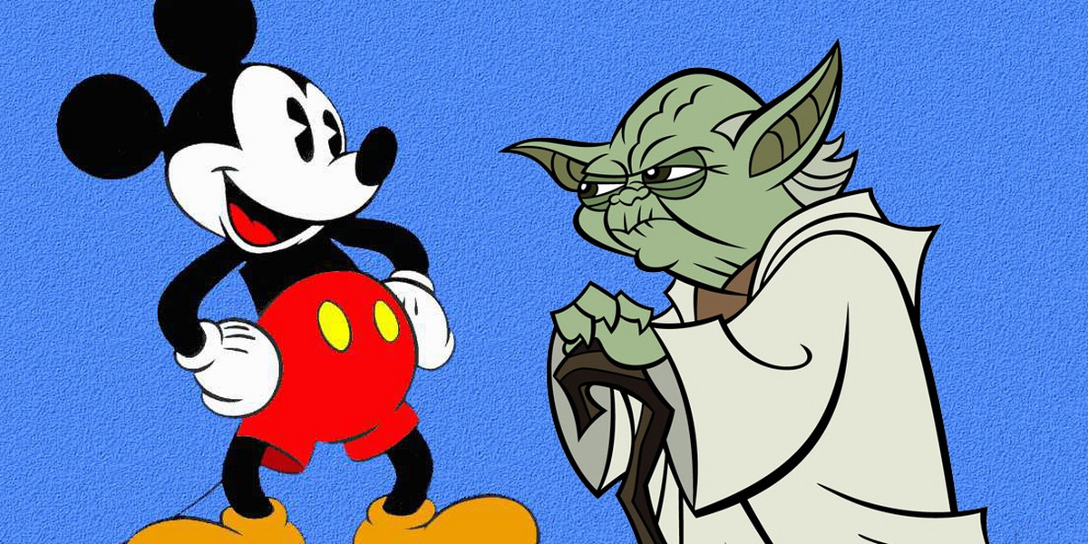 Myszka Mickey i Mistrz Yoda