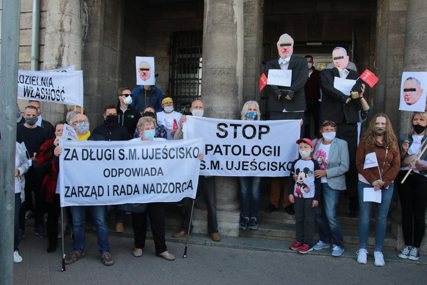 Protest mieszkańców Ujeściska