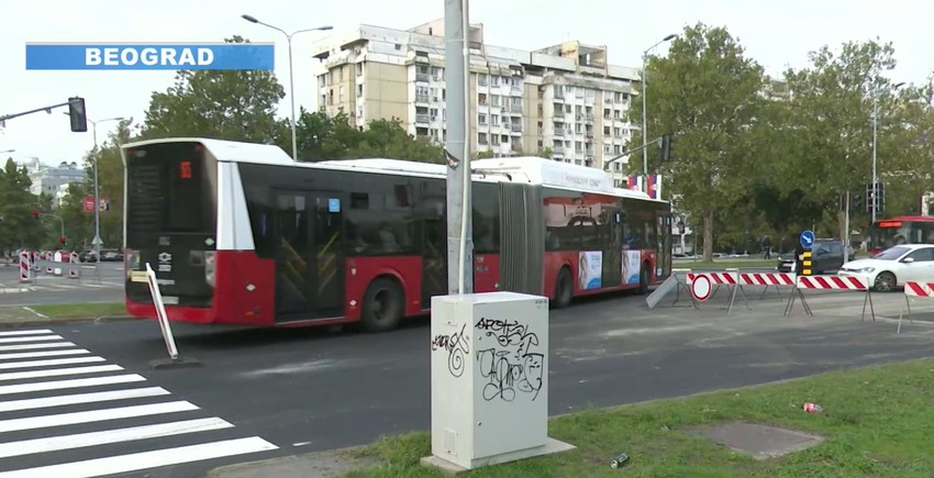 Radovi u Bulevaru Mihajla Pupina, gužve na Novom Beogradu