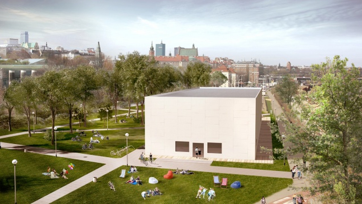 Muzeum Sztuki Nowoczesnej w Warszawie wybuduje tymczasowy pawilon wystawowy obok Centrum Nauki Kopernik. Nad Wisłą rozpoczęła się właśnie jego instalacja.