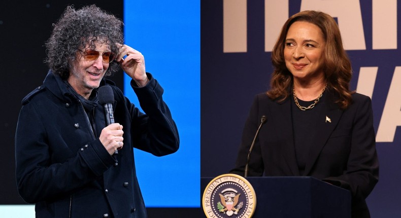 Harris has been depicted by actress and comedian Maya Rudolph on SNL.Bryan Bedder/Getty Images; Will Heath/NBC via Getty Images