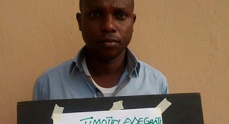 One of the suspects, Timothy Adegbaji Ademiju