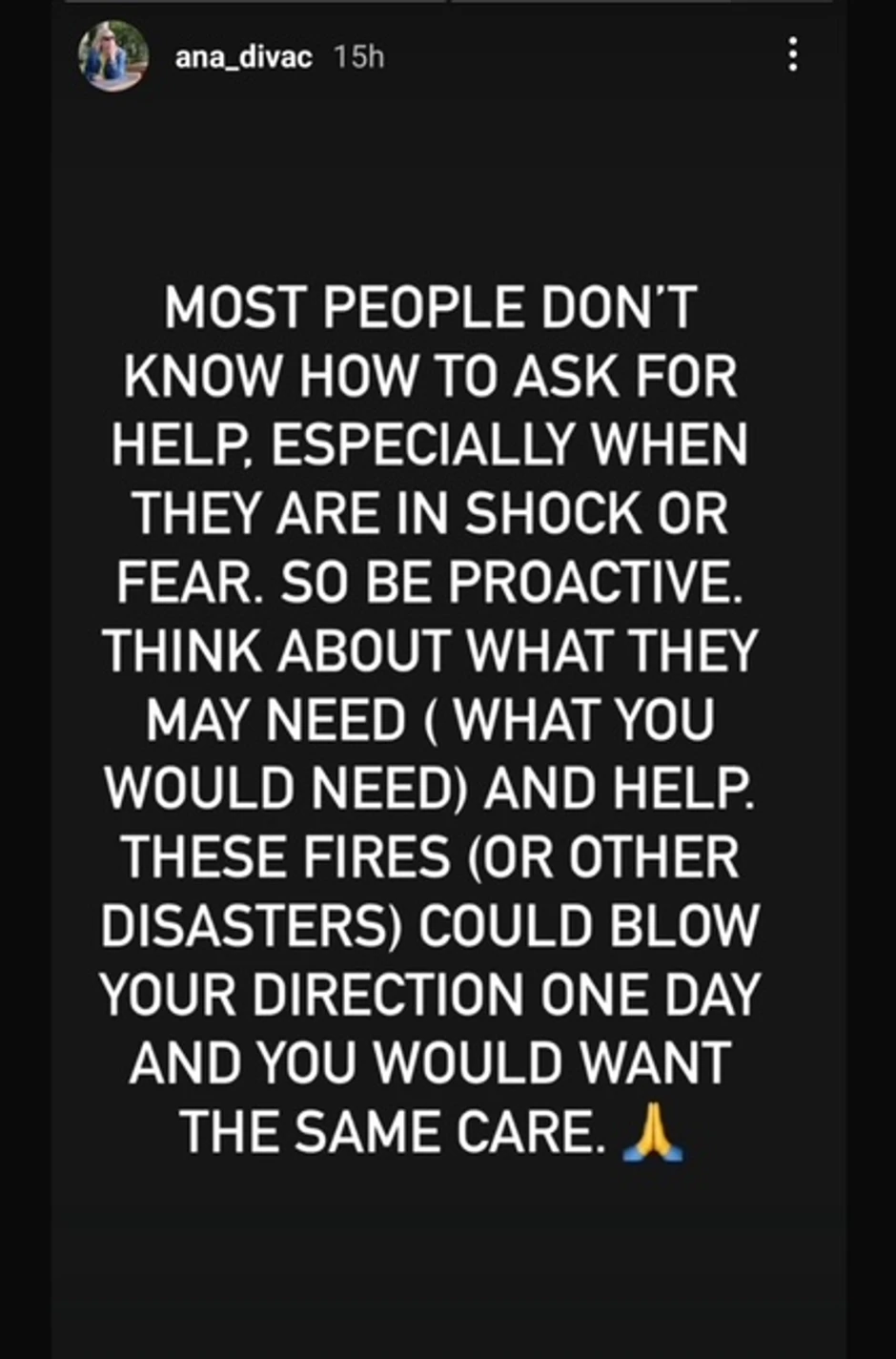 Ana Divac zamolila za pomoć pogođenima u katastrofi u Los Anđelesu