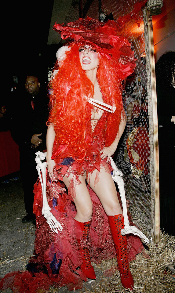 Heidi Klum na imprezie halloweenowej 2004
