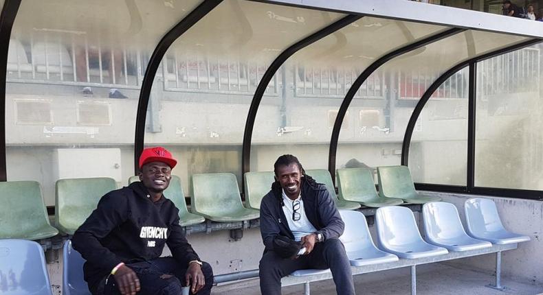 sadio Mané et Aliou Cissé