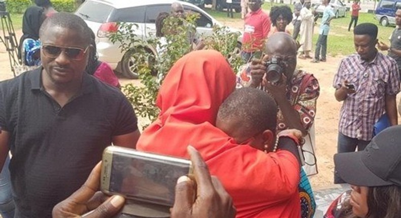 Ezekwesili weeps during protest