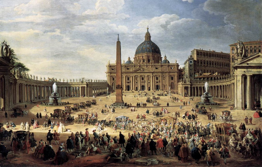 "Wyjazd księcia de Choiseul z Piazza di San Pietro"