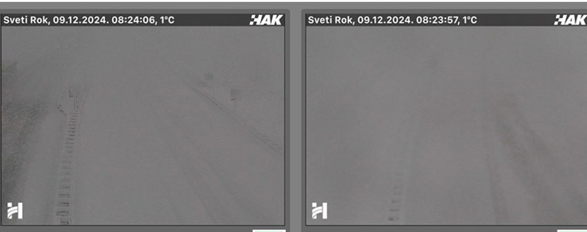 Sneg na putevima u Hrvatskoj