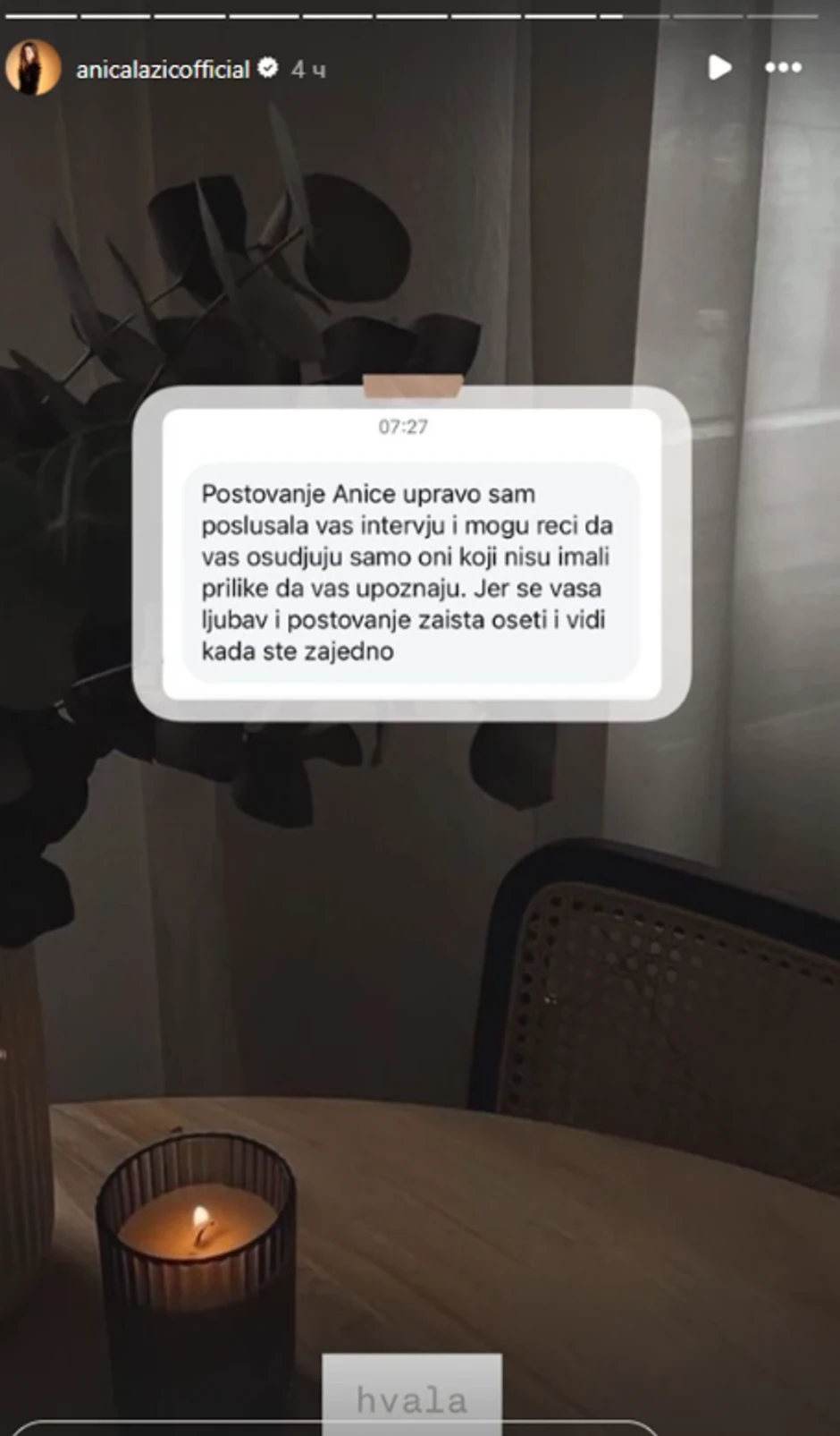 Anica Lazić, objava