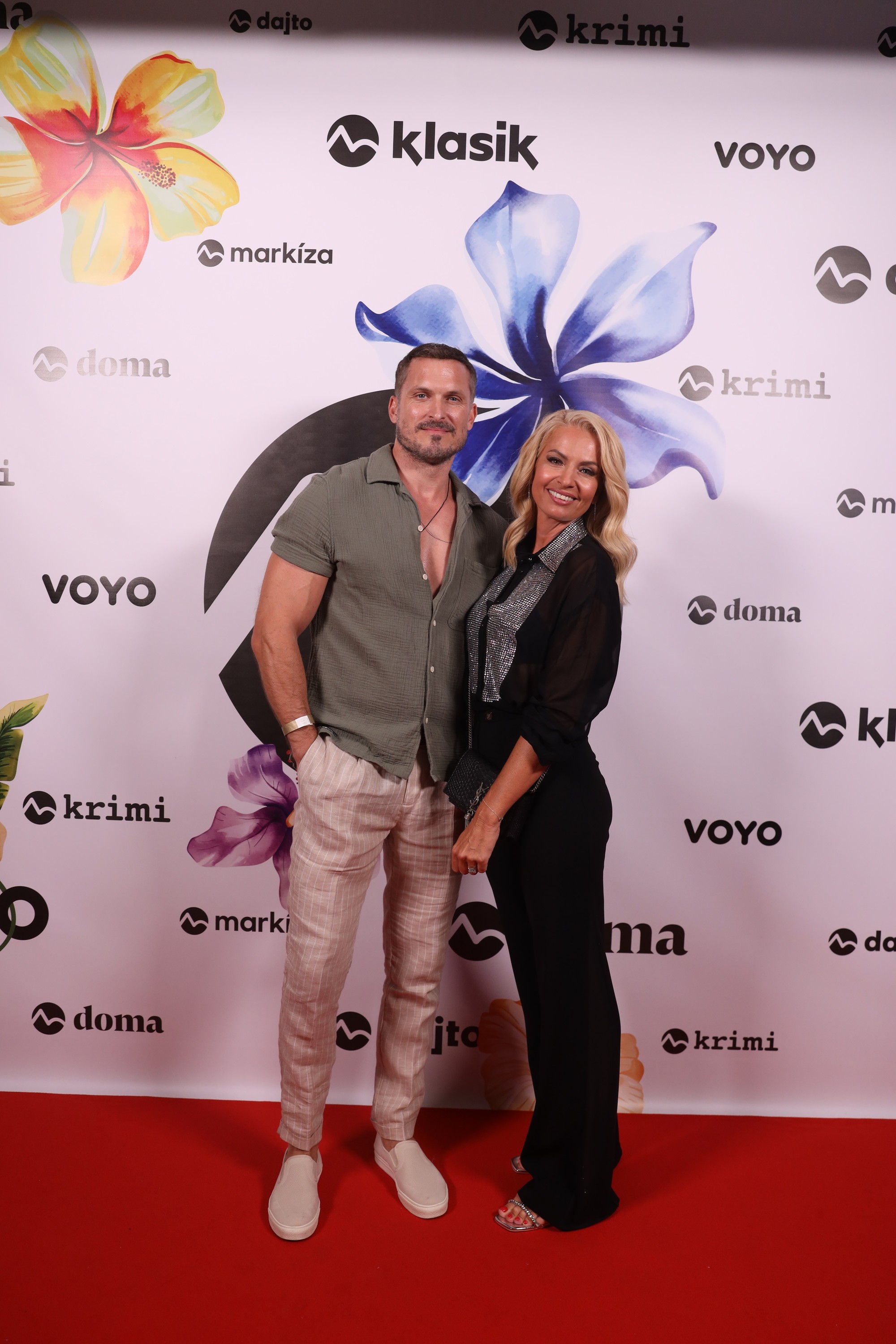 Letná párty TV Markíza - Ján Koleník a Marianna Ďurianová.