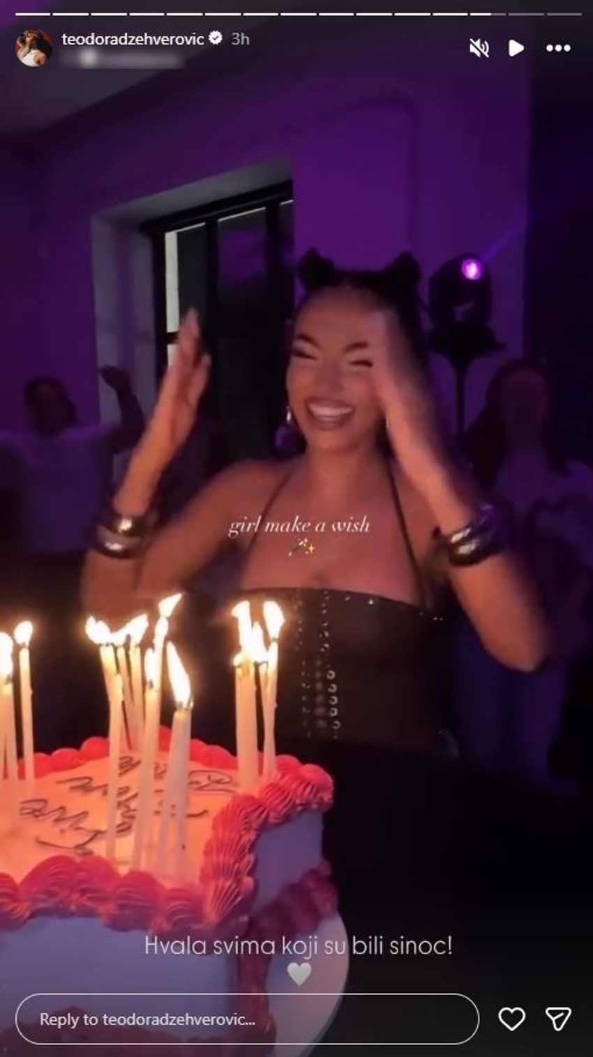 Teodora Džehverović, objava