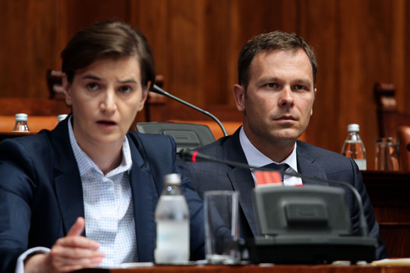 Ana Brnabić i Siniša Mali