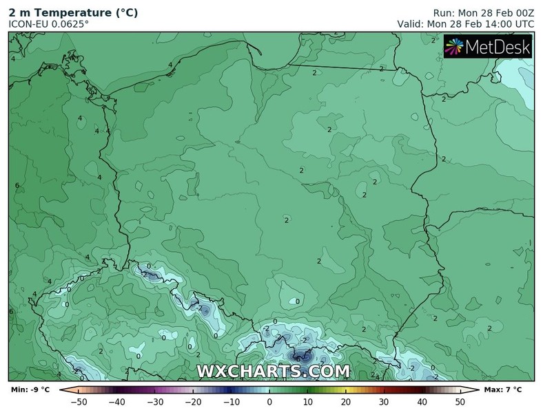 Temperatura niezbyt wysoka