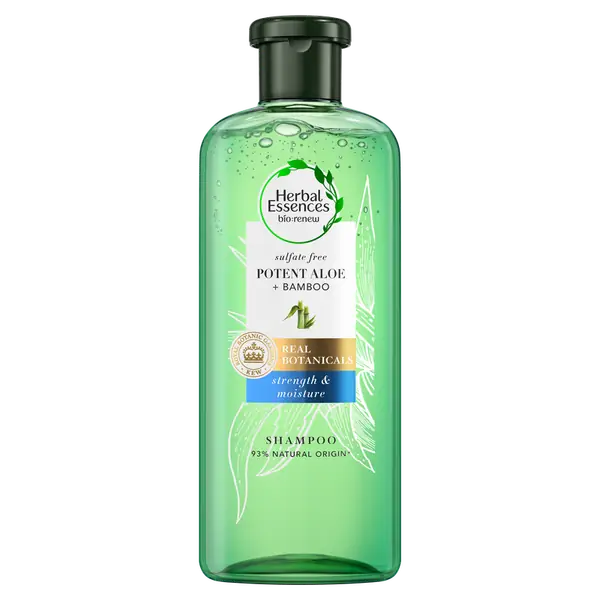 Linia produktów do włosów HERBAL ESSENCES BIO:RENEW POTENT ALOE z każdym myciem włosów uwalnia moc roślin