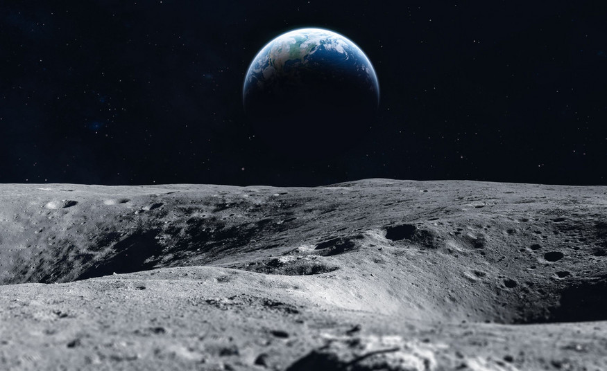Widok z Księżyca na Ziemię