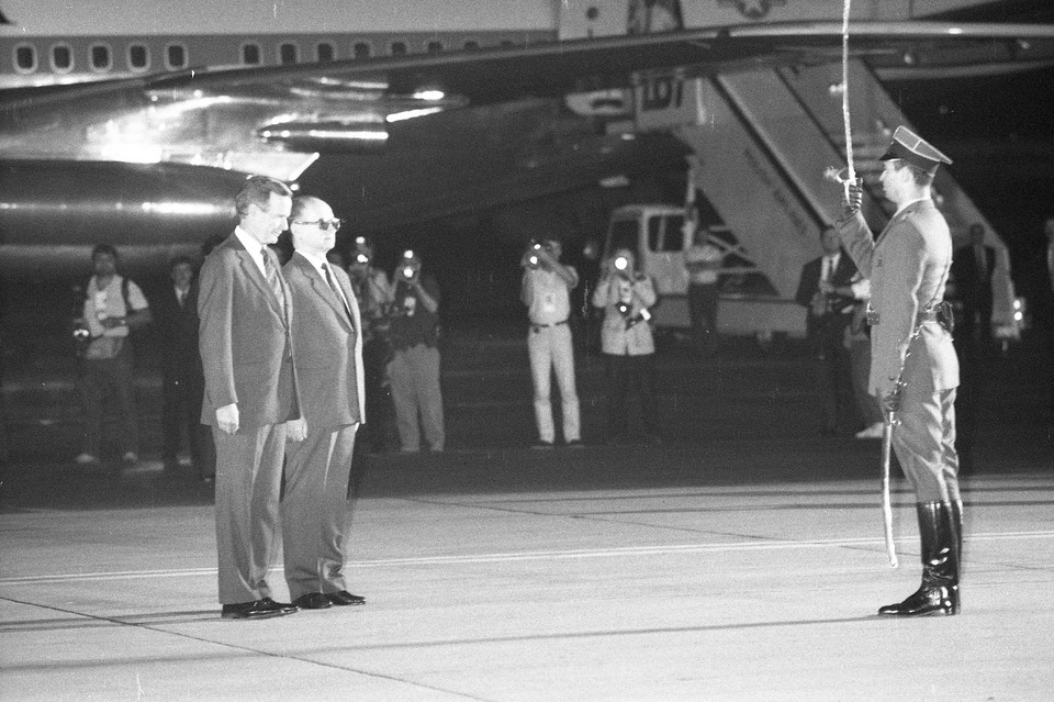 George H.W. Bush z wizyta w Polsce w 1989 roku