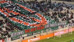 Komunistyczna oprawa nie przeszkadza UEFA. Legia za hasła o Łukaszence została ukarana