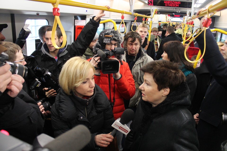 Nowy pociąg SKM wyjechał na tory