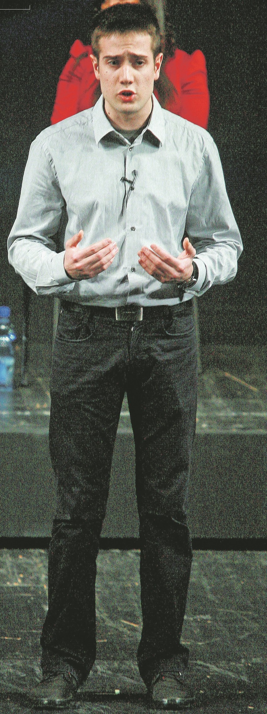 Uroš Milanović na takmičenju u besedništvu