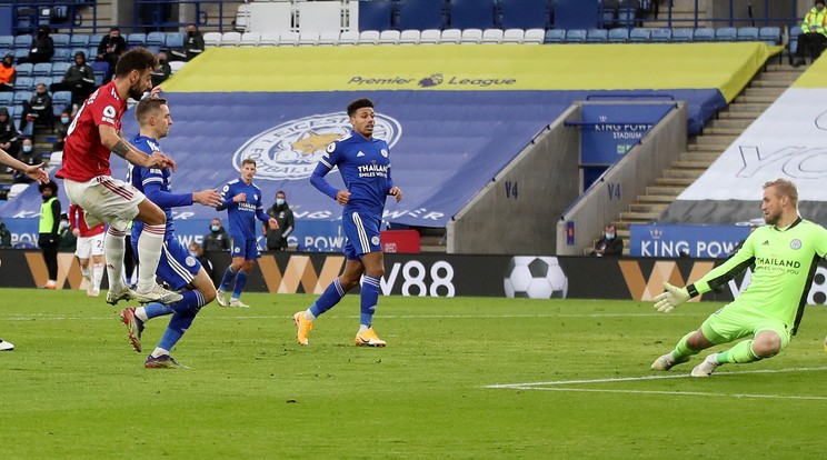 Markus Rashford az 50. Premier League gólját szerezte. / Fotó: EPA/Carl Recine