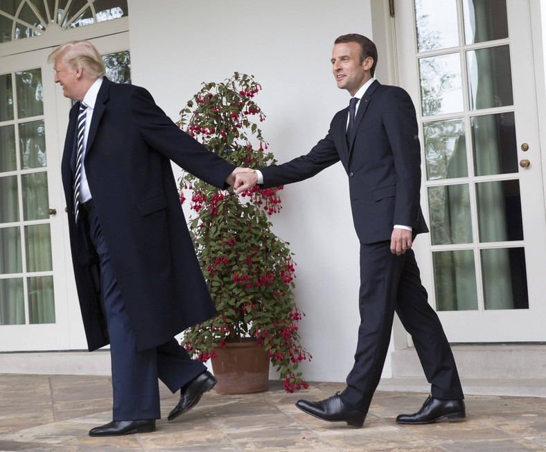 Donald Trump i Emmanuel Macron