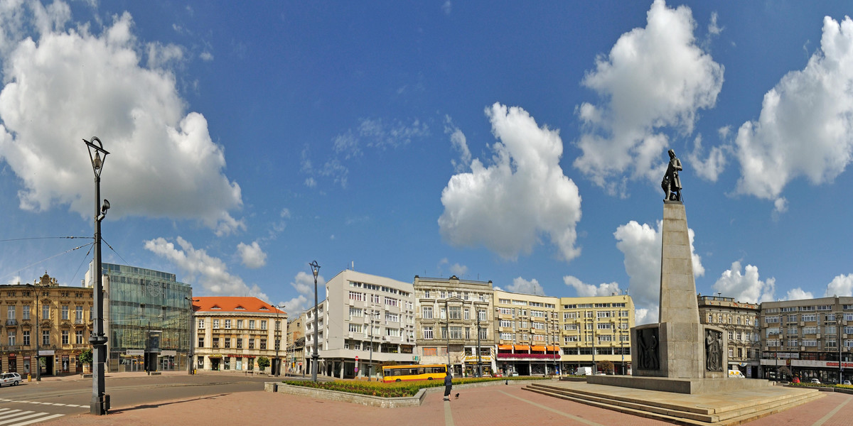 Plac Wolności, Łódź - Stitched Panorama