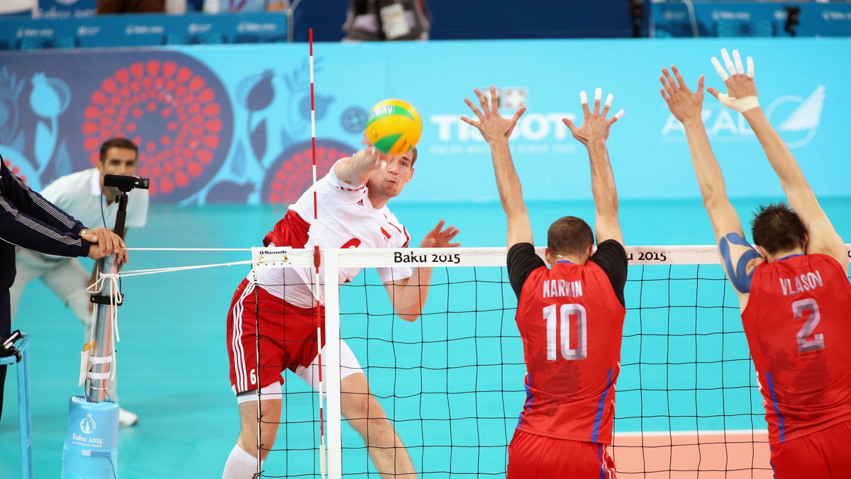 Polscy siatkarze zajęli czwarte miejsce w turnieju na I Igrzyskach Europejskich w Baku. W meczu o trzecie miejsce Biało-Czerwoni przegrali z Rosją 1:3 (24:26, 25:23, 23:25, 23:25).