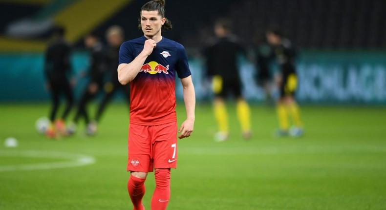 Leipzig captain Marcel Sabitzer looks set to join Bundesliga rivals Bayern Munich Creator: ANNEGRET HILSE